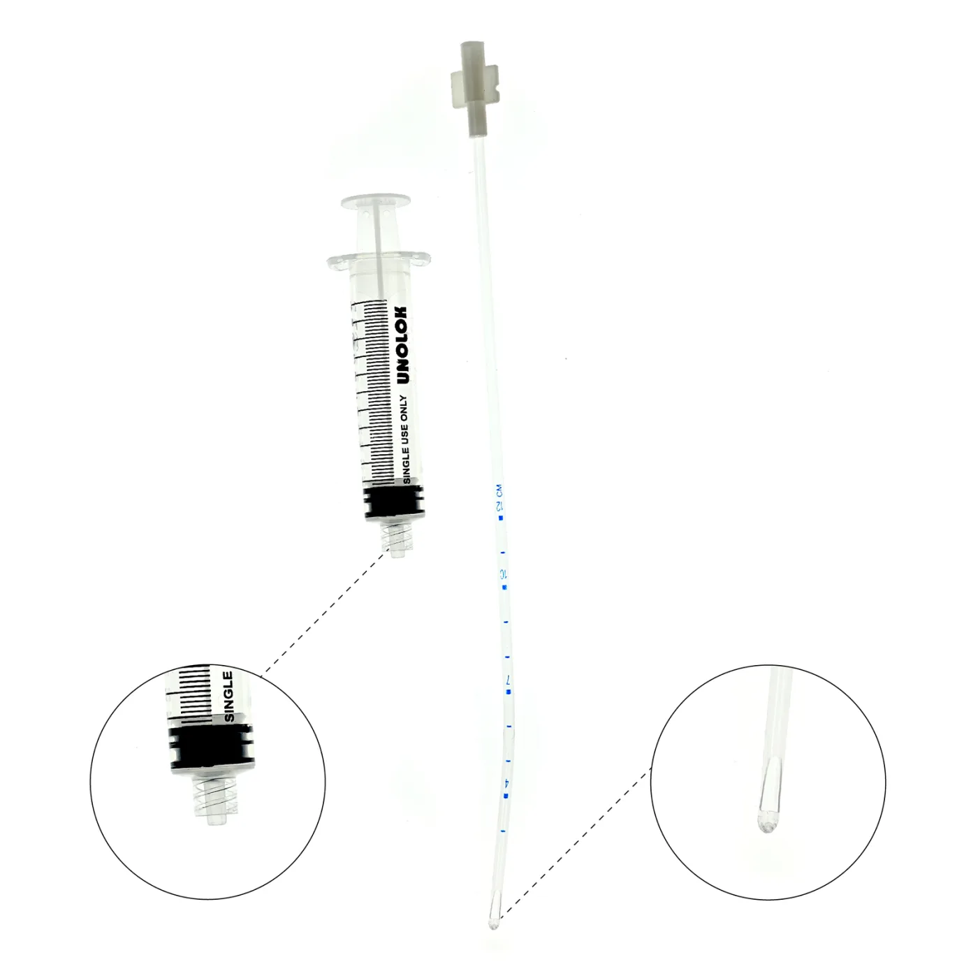 Endometrial Biopsy Curette With Syringe (Eze-Curette Type Sampler)